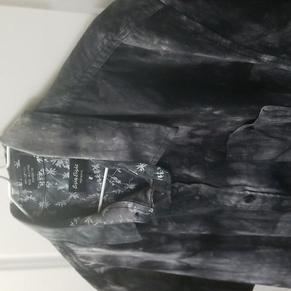 Eighty Eight Platinum Button down shirt, Size - XL, Color - Black W/white slashs - Picture 2 of 9